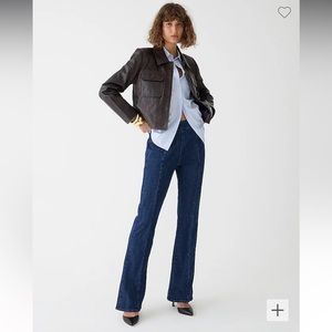 J. Crew trouser ankle jeans - BNWT - 32 - Pintuck Skinny Flare/ dark wash - 32P